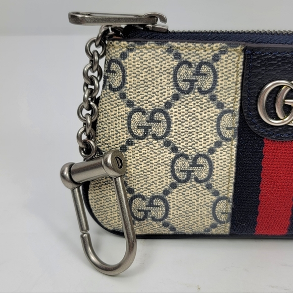 GUCCI OPHIDIA GG KEY CASE - Picture 2 of 9